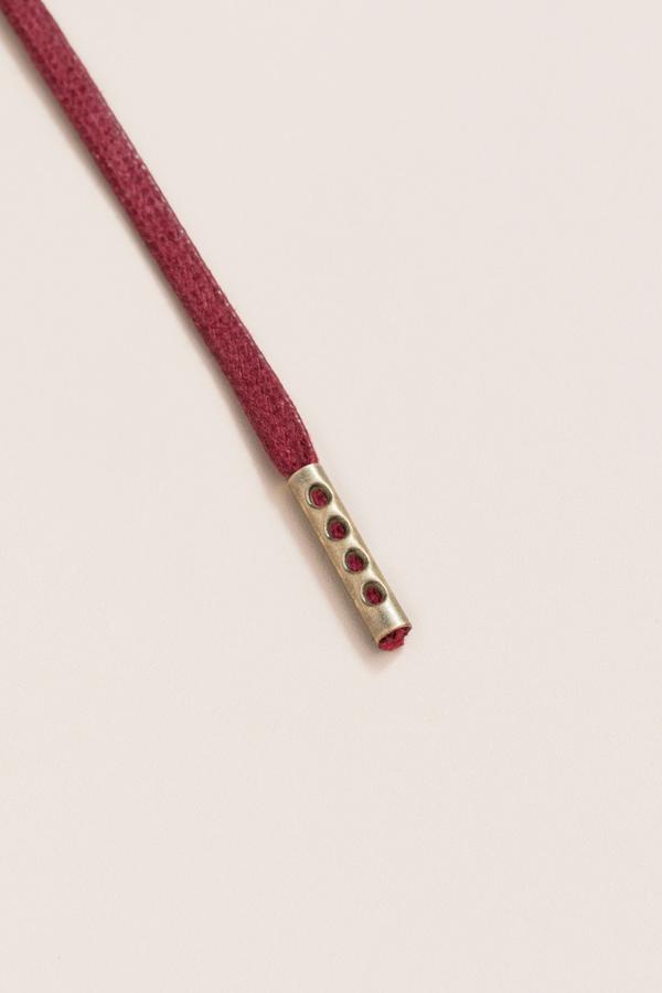 Bordeaux - 3mm Flat Waxed Shoelaces