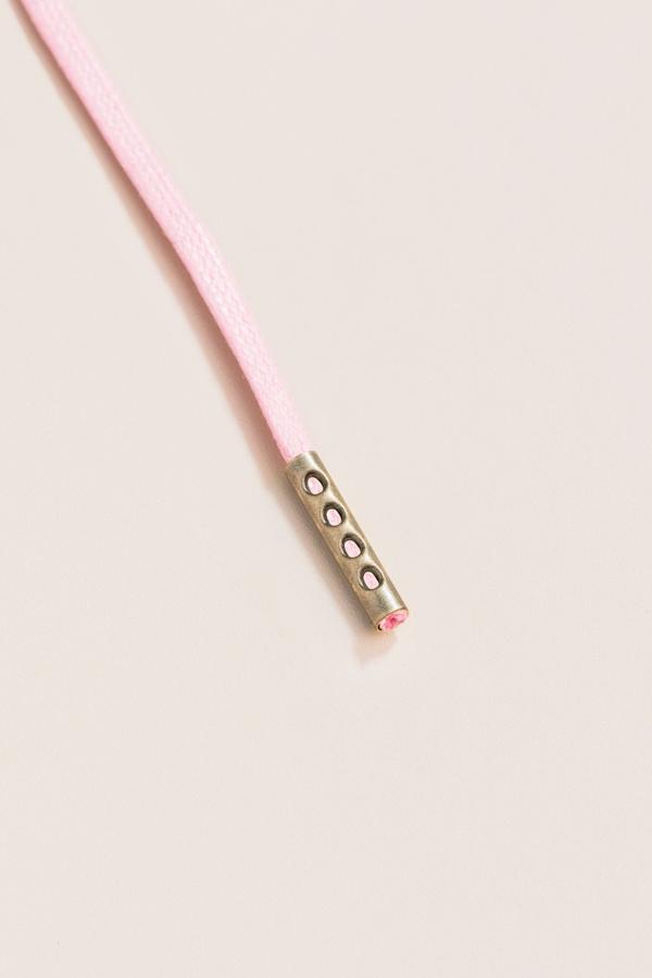 Flamingo Pink - 3mm Flat Waxed Shoelaces