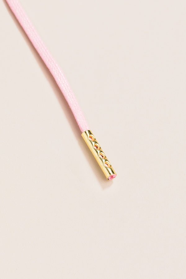Flamingo Pink - Round Waxed Shoelaces | Senkels