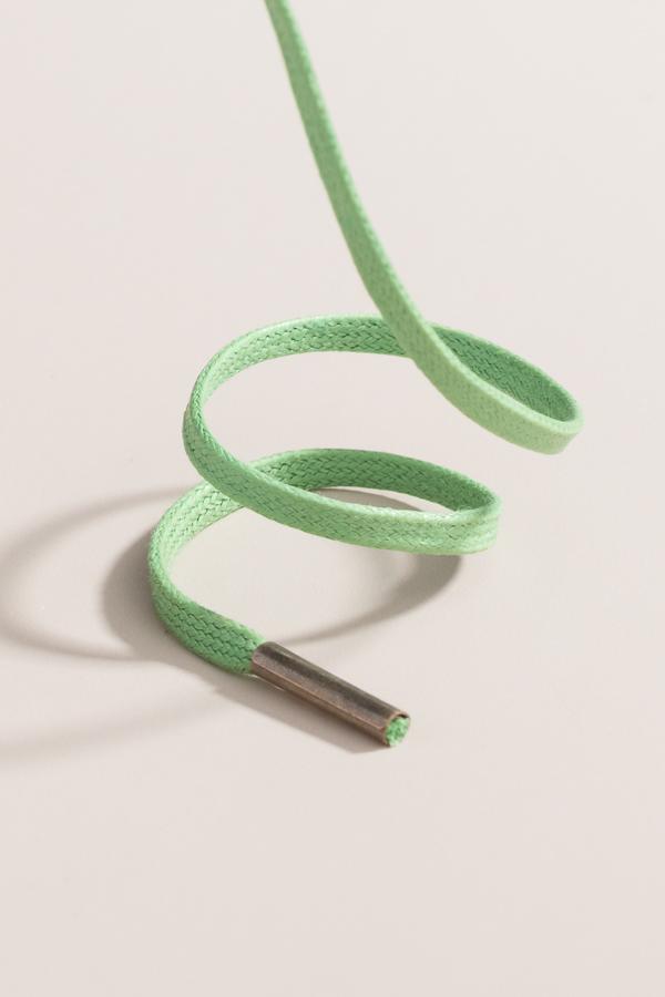 Grass Green - 3mm Flat Waxed Shoelaces