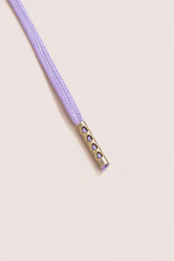 Lilac - 3mm Flat Waxed Shoelaces