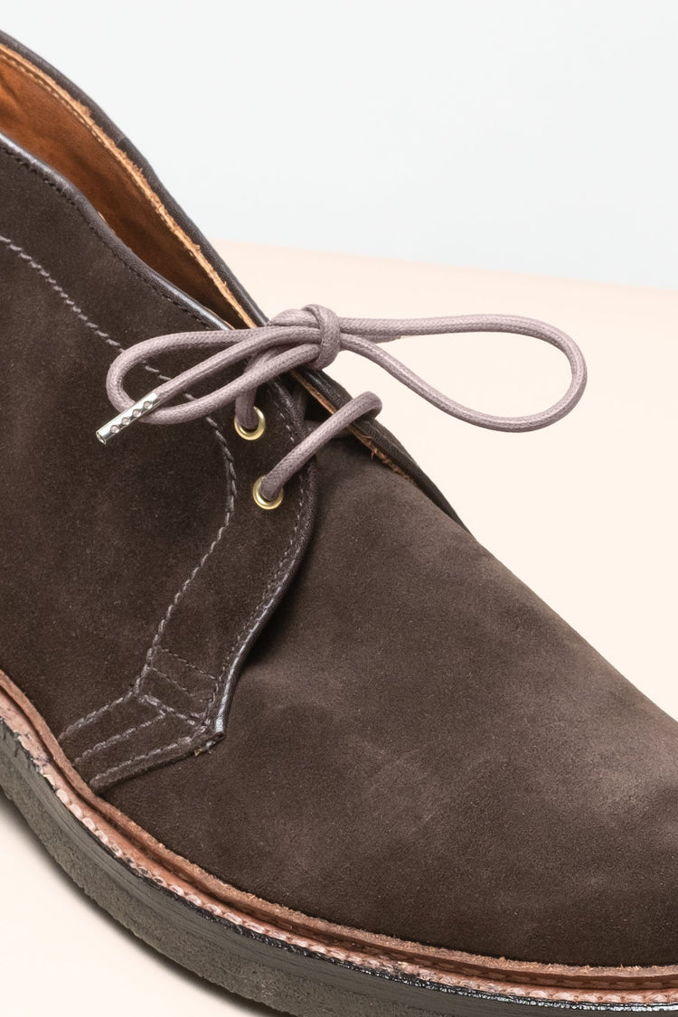 Mauve Grey - 4mm Round Waxed Shoelaces