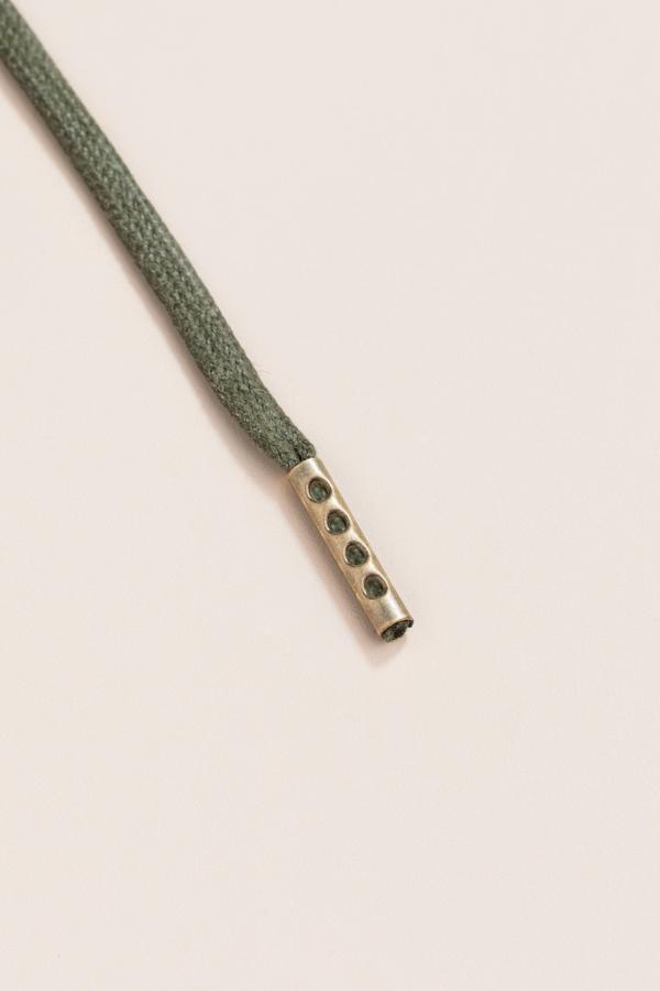 Olive Green - 3mm Flat Waxed Shoelaces
