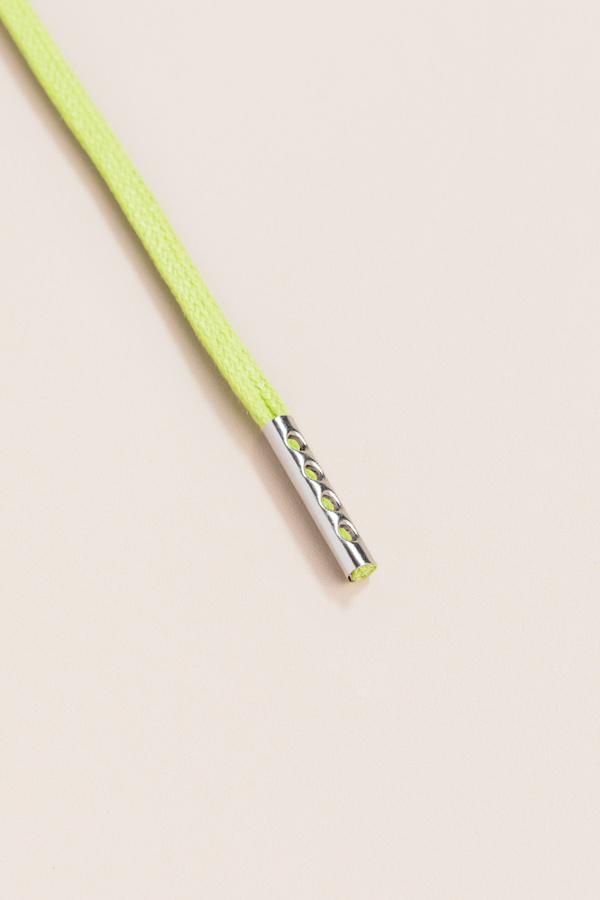 Pastel Green-  3mm Flat Waxed Shoelaces
