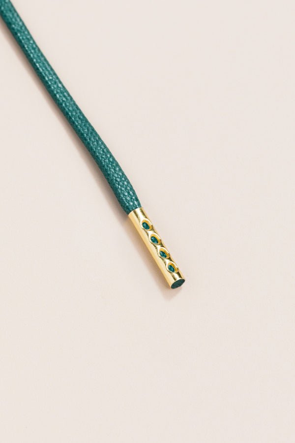 Pine Green - Round Waxed Shoelaces | Senkels