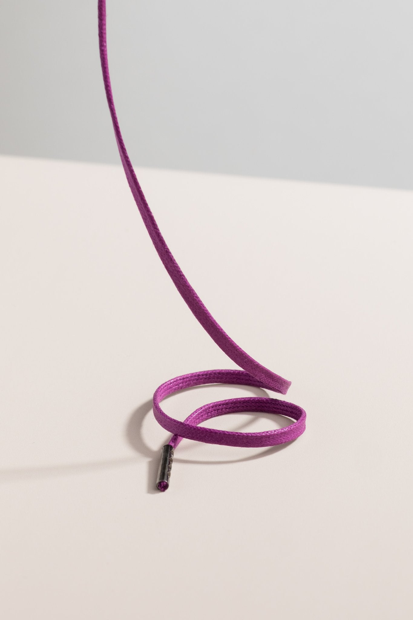Plum - 3mm Flat Waxed Shoelaces