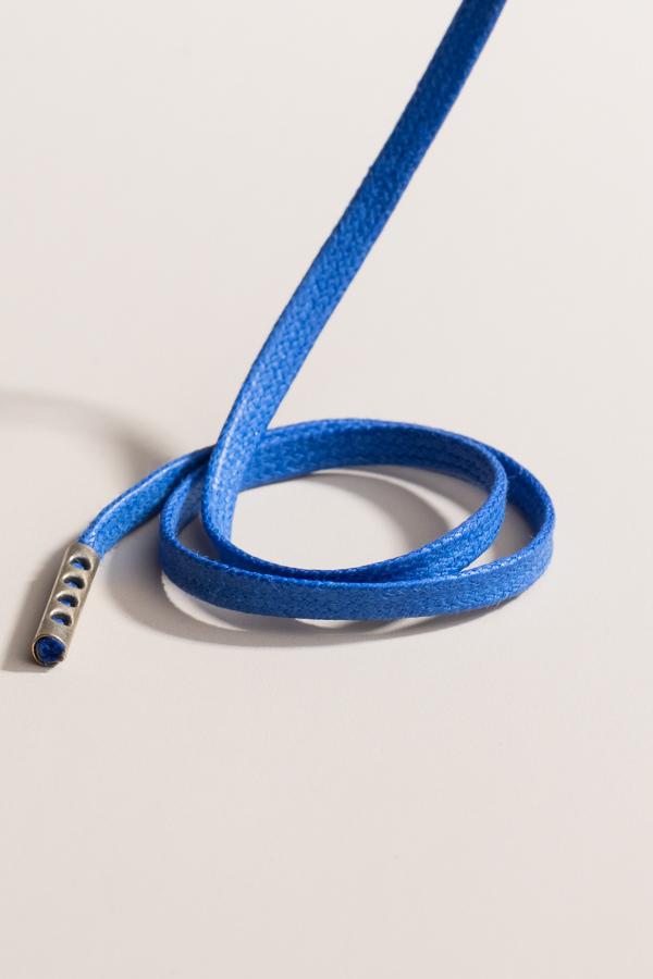 Sapphire Blue - 3mm Flat Waxed Shoelaces